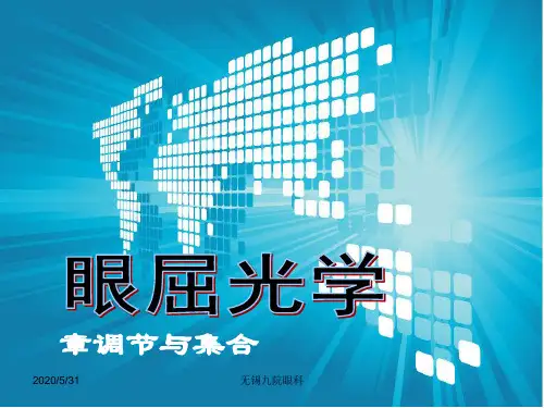 眼屈光学调节及集合