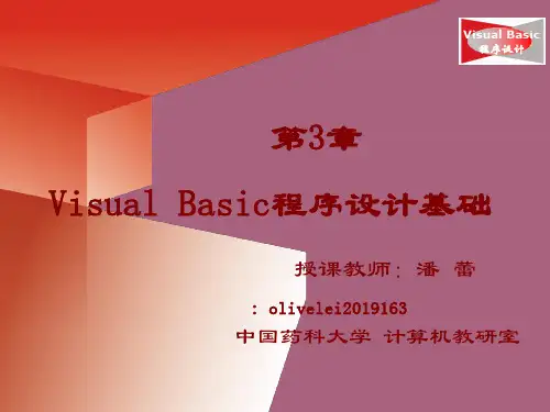 vb程序设计教程vb3ppt课件