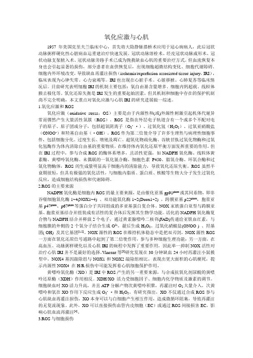 氧化应激与心肌