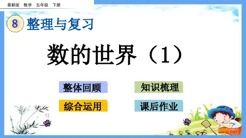 最新小学五年级数学下册《第8单元 整理与复习【全单元】》精品PPT优质苏教版课件