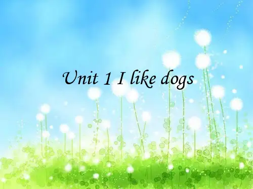 四年级上册英语课件-Unit1 I like dogs 第三课时｜译林版(三起) (共18张PPT)