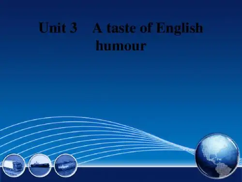 2018届人教版必修4一轮复习：Unit 3A taste of English humour课件(49张)