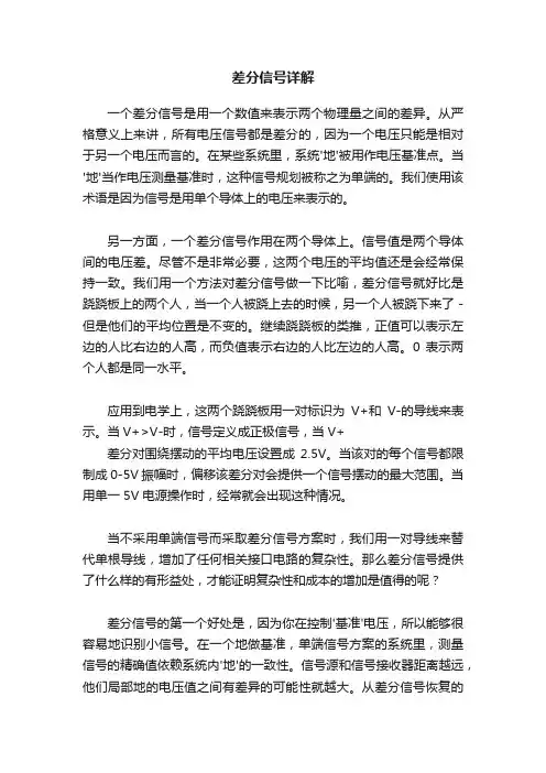 差分信号详解