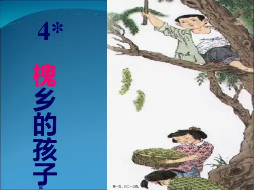4 《槐乡的孩子》课件