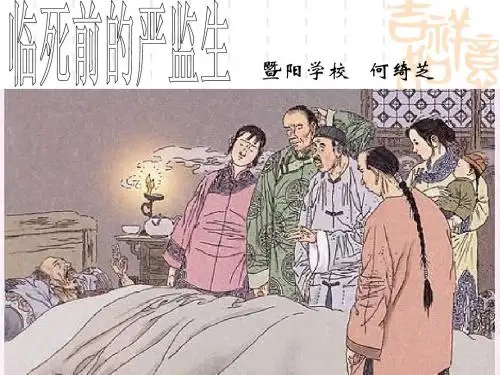 讲课《临死前的严监生》PPT2