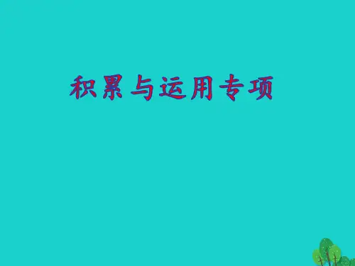 三年级语文上册积累与运用专项pptx课件人教部编版