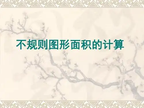 不规则图形面积的计算【优质PPT】