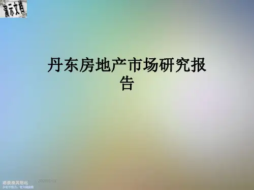 丹东房地产市场研究报告