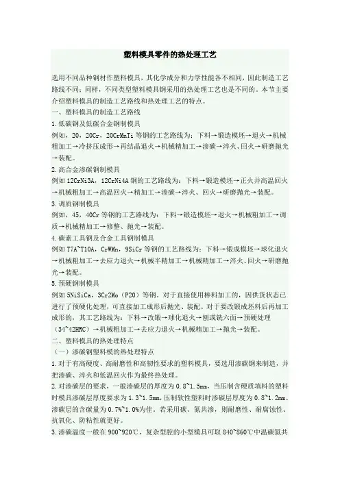塑料模具材料热处理