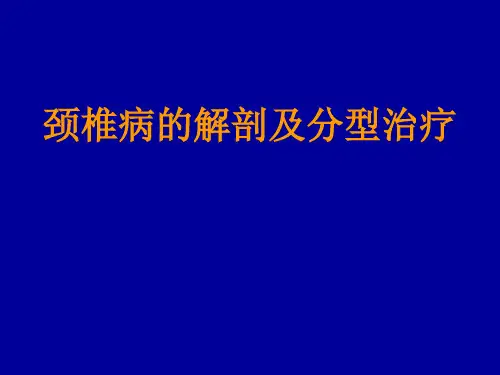 颈椎病的解剖及分型治疗汇总.
