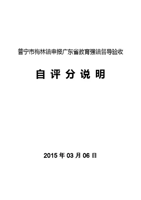 普宁市梅林镇申报广东省教育强镇督导验收