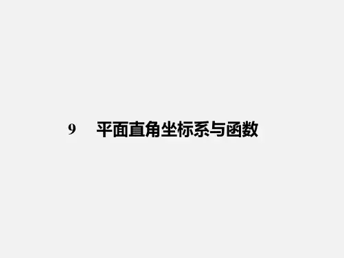 2020年中考数学一轮复习：9  平面直角坐标系与函数课件 (共24张PPT)