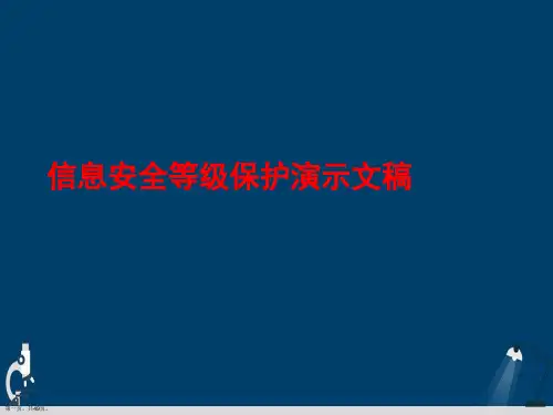 信息安全等级保护演示文稿