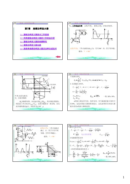 高频功率放大器