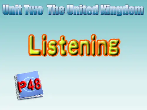 人教版高中英语必修五Unit2 Workbook Listening 课件