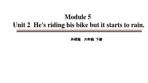 外研版小学六年级英语下册教学课件 Module5 Unit2