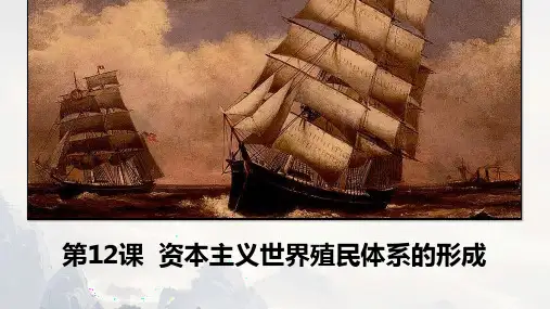 历史高中统编版2019必修中外历史纲要下册 第12课 资本主义世界殖民体系的形成 课件