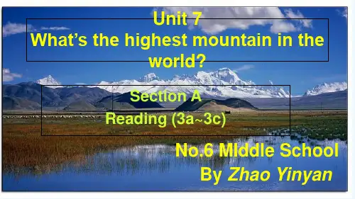 英语人教版八年级下册Unit7-Section-A-3a-3c课件