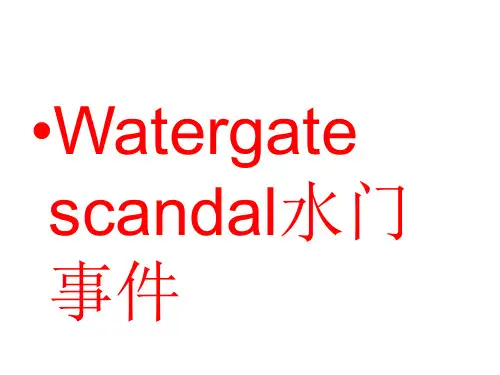 水门事件简介