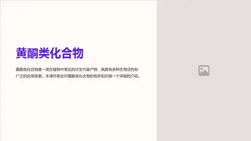 《黄酮类化合物 》课件