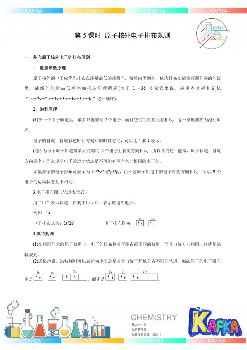 1-1.5原子核外电子排布规则