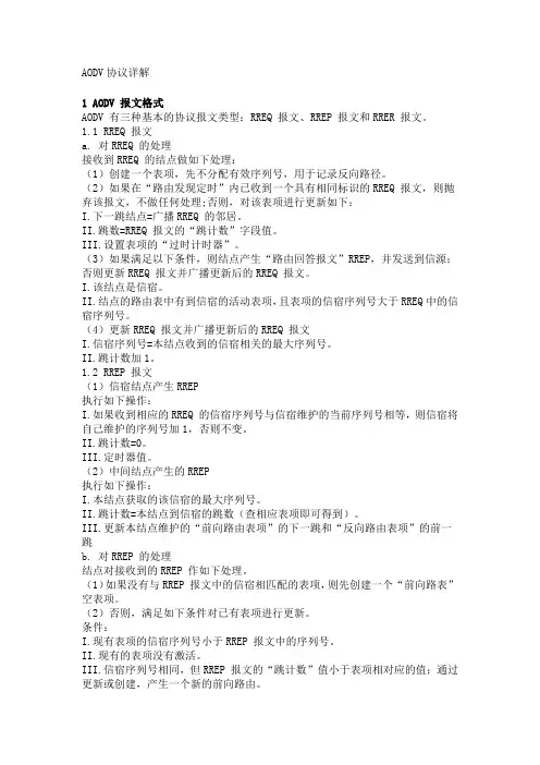 AODV协议详解