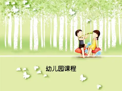 幼儿园课程(第六章)