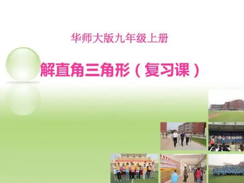 华东师大版九年级数学上册《24章 解直角三角形  复习题》精品课件_8