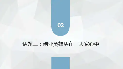 教学课件4.2创业英雄活在大家心中