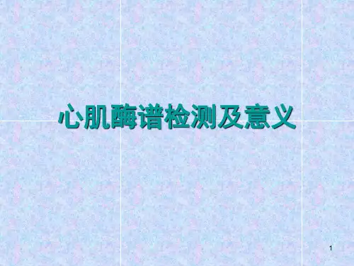 心肌酶谱检测及意义ppt课件