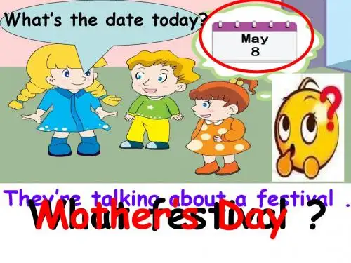2018-2019学年闽教版英语六年级下册Unit 4 Mother’s day Part A课件