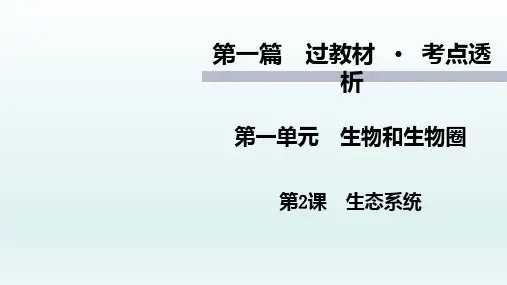 《生态系统》中考复习生物课件
