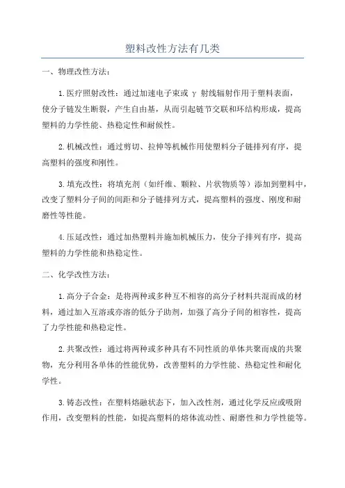 塑料改性方法有几类