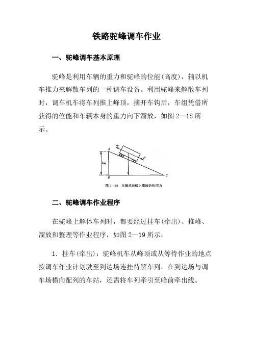 铁路驼峰调车作业