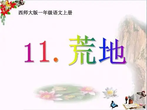 《荒地》PPT优秀课件2