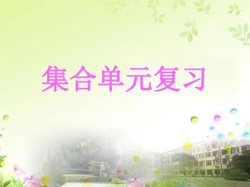 新人教版必修一1.1集合复习课件