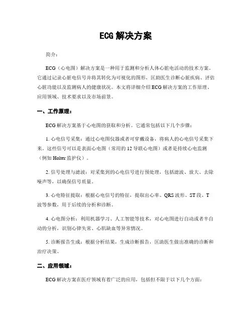 ECG解决方案