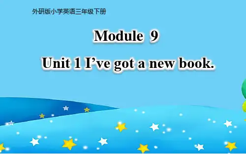 三年级英语下册课件-Module 9 Unit 1 I've got a new book96-外研版（三起）