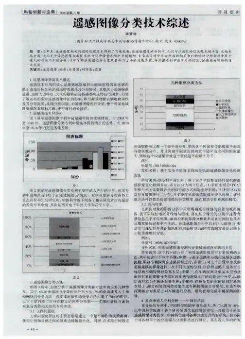 遥感图像分类技术综述