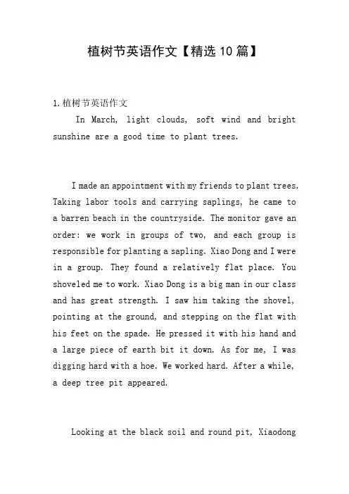 植树节英语作文【精选10篇】