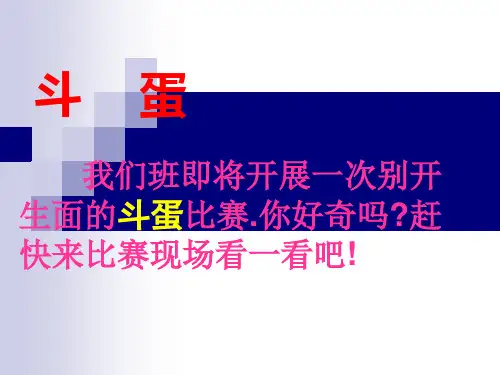 斗蛋课件