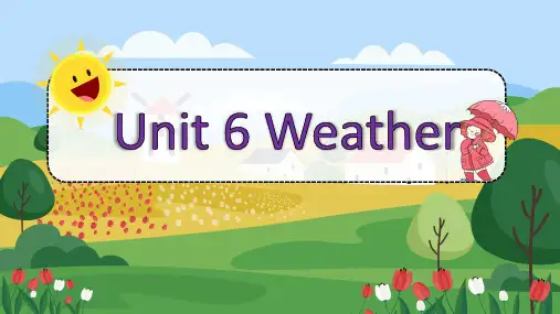 闽教版英语四年级下册Unit 6 Weather  Part A 课件