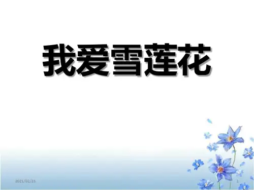 小学二年级音乐下册 《我爱雪莲花》PPT优秀课件