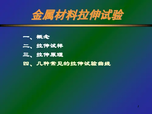 金属材料拉伸试验 ppt课件