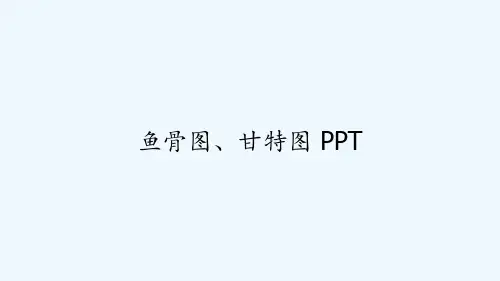 鱼骨图、甘特图 PPT