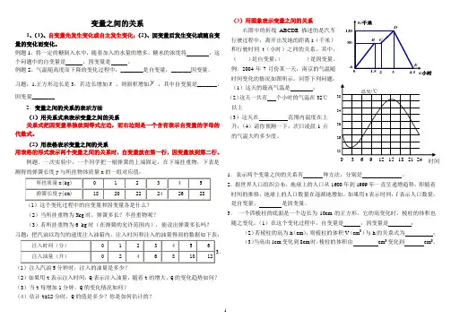 变量之间的关系复习[1]