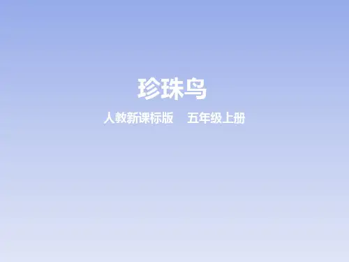 第十六课 珍珠鸟(课件)