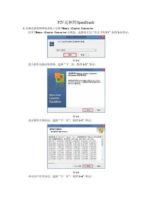 P2V迁移到OpenStack