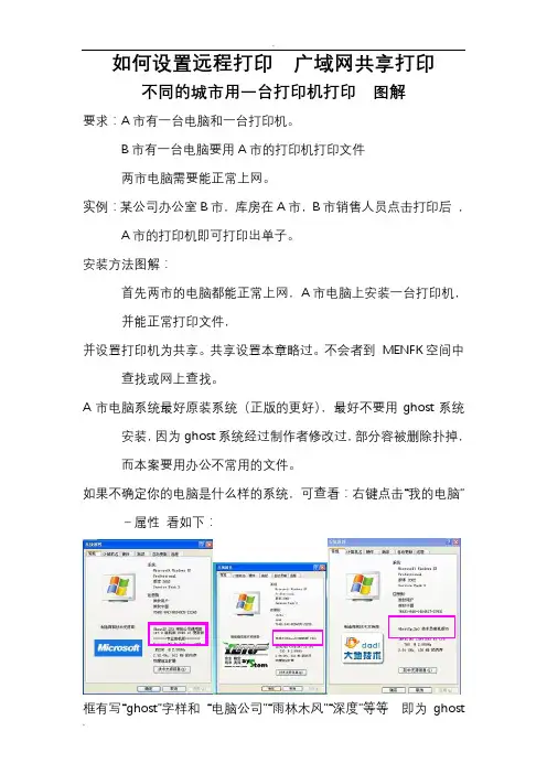 如何设置远程打印_广域网远程打印机共享设置_不同城市打印共享设置