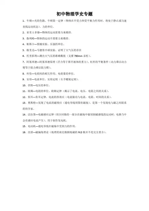 物理学史